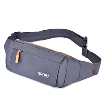 Lightweight waterproof wear-resistant multi-functional waist bag mens canvas sports running mobile phone belt bag chest female trendy close-fitting