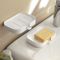 Hand soap soap box wall hanging drain non-perforated home bathroom bathroom diversion non-stagnant soap rack