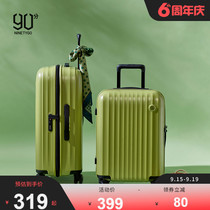 90 points luggage female 24 inch cute Korean girl suitcase 20 inch small light boarding case trolley case female