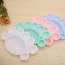 Primary school gouache pigment palette small feet Childrens palette gouache plate