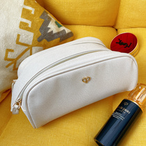 CPB Skin Key Makeup Bag Double Zipper Large Capacity Waterproof Advanced Sensation Containing Bag Portable Carry-on