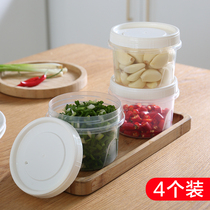 Scallion fresh-keeping Box Kitchen refrigerator ginger garlic sealed box plastic with lid drain box egg vegetable and fruit storage box