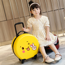 Childrens suitcase Small 18 inch 20 male and female students can mount cute cartoon rod suitcase custom logo