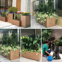 Municipal Road business building square courtyard flower pool flower bed flower box flower box flower pot flower pot free design support customization