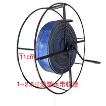Water tape retractor hose reel reel roll roll hand shoulder back 3 inch fire hose receiver