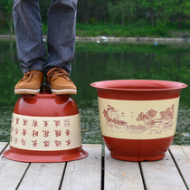 New plastic thickened flowerpot landscape flowerpot indoor living room balcony nursery bonsai anti-ceramic resin flowerpot