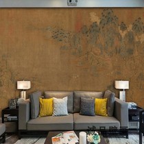 Zhanzi Qianyou Spring Picture Wallpaper Chinese Landscape Chinese Painting Retro Wallpaper Script Kill Photography Photo Background Wall Mural