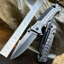 Outdoor portable folding knife self-defense knife high hardness saber Sharp portable fruit knife field multifunctional knife