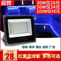 led spotlight outdoor engineering lighting explosion-proof projection light tree waterproof color floodlight green street lamp