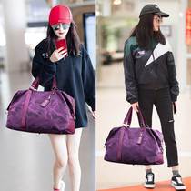 Travel bag womens short-distance hand luggage bag bag large capacity travel bag light Korean boarding bag Fitness Bag