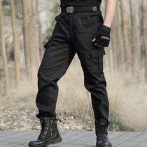  Black training pants Male summer archon tactical pants Tooling special forces military pants Military fan security pants loose