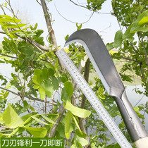 Manganese steel hackerel stainless steel curved straight knife outdoor fishing mowing grass cutting tree wood sickle sickle cutting sugar cane bamboo long handle