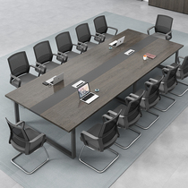 Conference Table Minimalist Modern Negotiation Office Large Strip Table And Chairs Combined Bench Simple Small Office Long Table