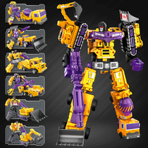 Cantonese Xia Lishen alloy version engineering car six-body deformation toy alloy version Hercules car robot