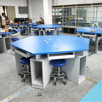 School room Micro-machine room Single double computer desk Multimedia training course Desktop modern minimalist computer table and chairs