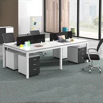 Haikou factory direct staff desk simple modern office table and chair combination