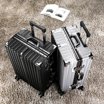 Luggage mens aluminum frame business 24 inch trolley case female universal wheel student boarding case suitcase 26 inch password box