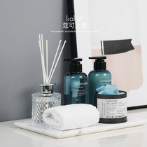 Koket Modern style model room Bathroom decoration set Bathroom decoration Transparent sub-bottle props