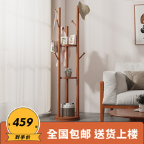 Floor Corner Cloister Hood Bedroom Solid Wood Living Room Multifunctional Hung Hanger Door Xuan Guan Rotary Shelve