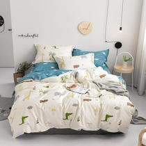 Four piece ins small fresh simple cotton 1.8m bed simple Quilt Set dormitory students 1.2m bed three piece set