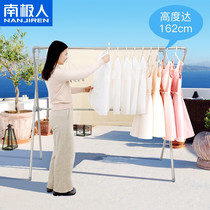  Antarctic flagship clothes rack floor folding home with balcony bedroom stainless steel rod outdoor drying quilt artifact