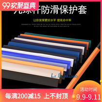 Pool club grip leather cover nine-ball Rod rubber handle black eight 8 club rear handle billiard club non-slip leather case rubber cover
