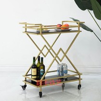 Iron mobile wine truck service trolley high-end commercial hotel Hotel second floor rectangular tea dining car