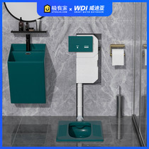 Squat urinal color WDI hidden water tank Household squat urinal toilet deodorant stool basin Squat pit squat toilet