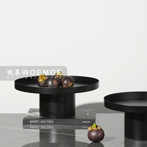 Simple metal fruit tray porch cabinet living room fruit basket coffee table tray sales office desktop storage basin decorative ornaments