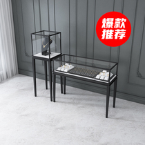 Jewelry display cabinet Glass transparent jewelry counter Bridal shop album Watch display cabinet Jewelry clothing store customization