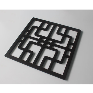 pvc窗花 木雕花格正方形格子字镂空雕花隔断装饰定制仿古门窗雕刻