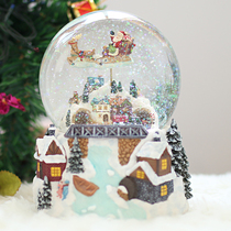 Santa Claus Dream Crystal Ball Music Box Rotating Music Box Boys Girls and Girls Birthday Gift Girlfriends