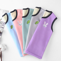 Children warm waistcoat with middle and child gush vest autumn winter male and female baby close-fitting sleeveless shoulder tide 100 1