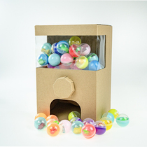 Homemade play teaching aids area carton Cardboard DIY mini twist egg machine kindergarten charity sale handmade materials childrens puzzle