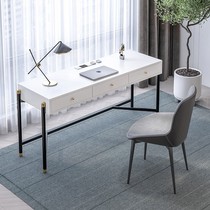 Italian light luxury minimalist small apartment desk modern minimalist desk minimalist study desk chair
