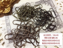 Vintage mini paperclip junk journal accessories Hand account collage Decorative bookmark Small mini paperclip