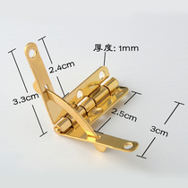 Wooden box small hinge seven-character hinge airplane hinge gift hinge jewelry box undercover