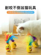 Cat toy self-Hi cat toy expression feather tumbler messy cat stick pet creative cat toy supplies