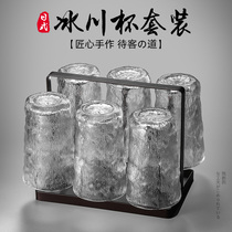 Glacier high temperature water cup home set living room hospitality drinking cup with heat-resistant explosion-proof glass family cup