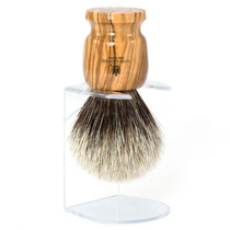 Vie-Long-Silvertip Badger gray Badger sideline hair shaving brush with bracket olive handle