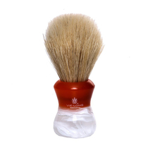 Vie-Long-Horse Hair shaving brush red and white two-tone acrylic handle