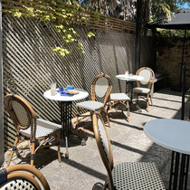Net Red Outdoor Table And Chairs Combined Balcony Vines Style Coffee Milk Tea Shop Dessert Shop Vine Chairs Outdoor Dining Chairs