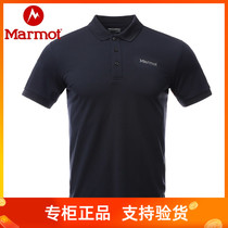 Marmot Marmot outdoor quick-drying POLO shirt mens short-sleeved breathable short-sleeved half-sleeve lapel sports top
