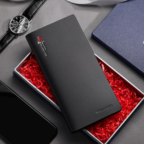 2021 ultra-thin soft wallet multi-card leisure New Tide leather wallet mens long card Bag Mens Youth