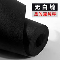 Huda wallpaper pure black TV background wallpaper waterproof PVC matte clothing store brushed silk frosted leather pattern