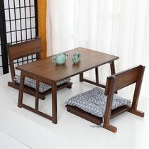 Kang table folding home bay window small coffee table small table desk desk and chair kit tatami Japanese low table Kang few simple