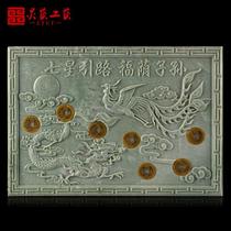Funeral and sacrificial supplies burial pad seven-star bed natural jade cemetery URN URN accessories seven-star guide Road