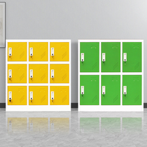 Color locker tin cabinet School multi-door Cabinet Cabinet locker with lock kindergarten student schoolbag cabinet