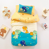 Kindergarten All-cotton Quilt Core Three Sets Pure Cotton Children Cartoon Printed In Garden Style Quilt Cover Bed Linen 67 pieces