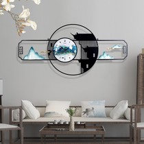 New Chinese Living Room Hanging Clock Home Fashion Watch Creative China Wind Minimis Hang Watch Modern Light Extravagant Wall-mounted Wall Clock